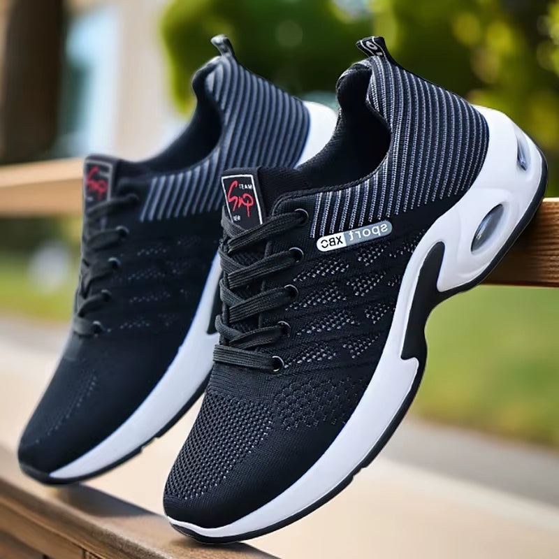 Sneakers Men 2025 New Men'S Shoes Lace-Up Running Shoes Light Casual Sneakers