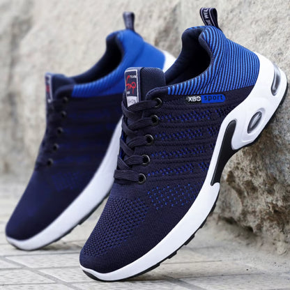 Sneakers Men 2025 New Men'S Shoes Lace-Up Running Shoes Light Casual Sneakers